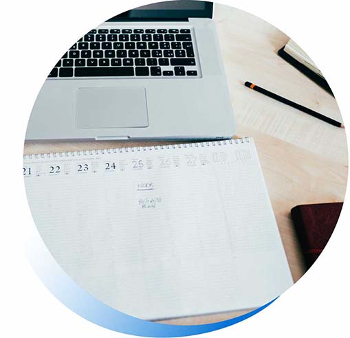 image of laptop and calendar